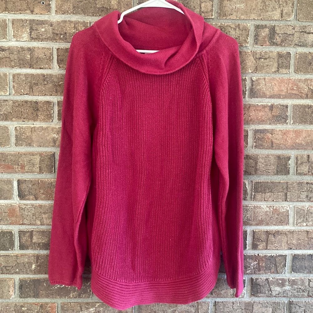 Pretty mulberry turtleneck sweater by ann taylor